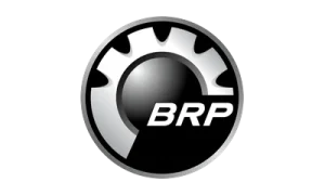 Logo de BRP, aliado del Banco de Alimentos de Ciudad Juárez